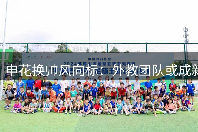 申花换帅风向标：外教团队或成新选择 战术调整初见成效